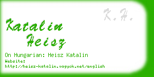 katalin heisz business card